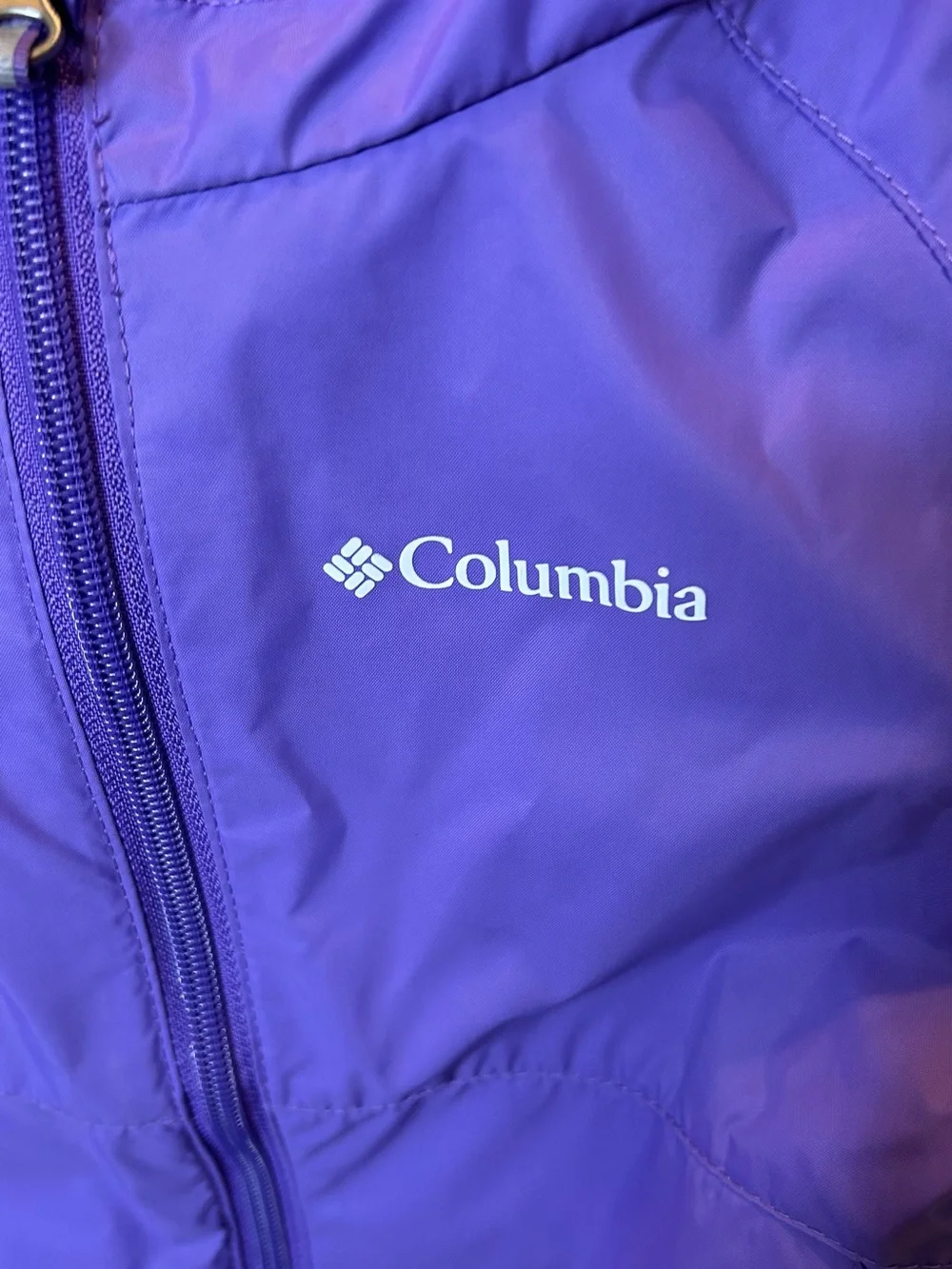 Baby Columbia Purple Hooded Jacket with Black Snow Pants